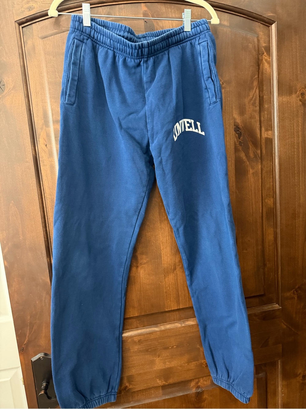 Blue acid washed UNWELL - Call Her Daddy  Sweatpants - medium